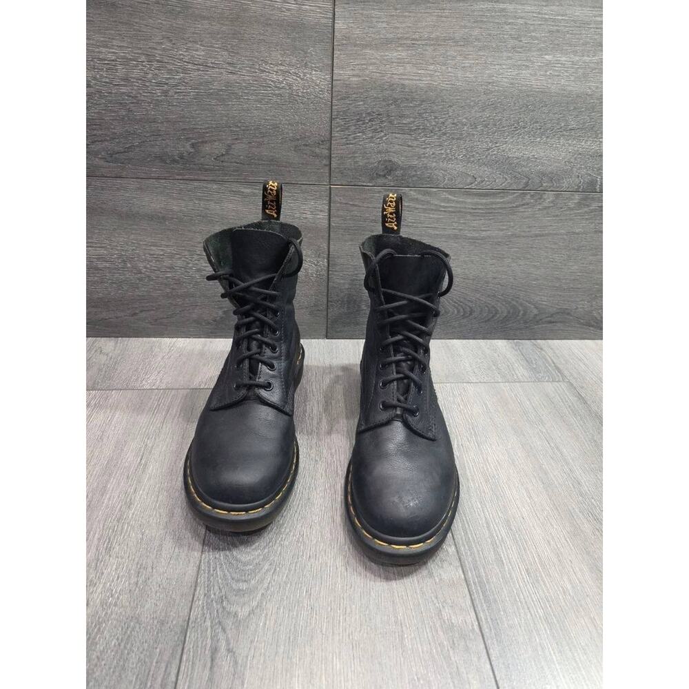 Dr. Martens Doc Martens 1460 Ambassador Blk Leather Lace Up Boots Size 8 S000151 - Picture 3 of 13